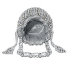 Sparkling Accent Bridal Glam Potli Bag - Silver