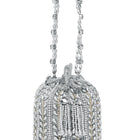 Sparkling Accent Bridal Glam Potli Bag - Silver