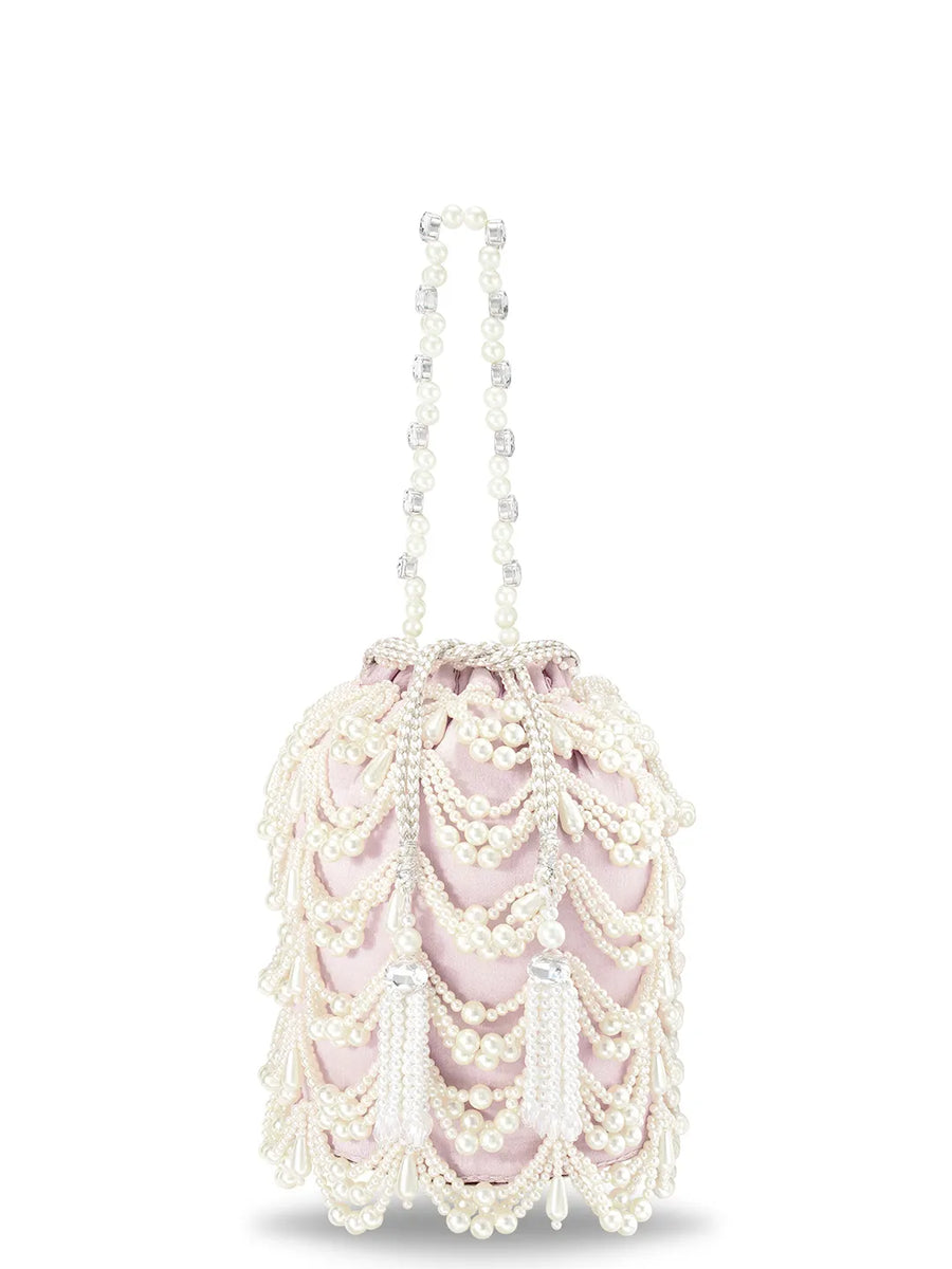 Glamour Pearl Cascade Evening Bag