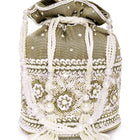 Bling Bliss Sequin-Infused Potli Bag - Brown