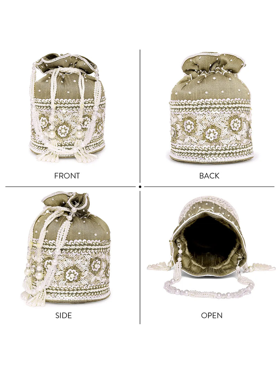 Bling Bliss Sequin-Infused Potli Bag