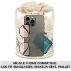 Bling Bliss Sequin-Infused Potli Bag - Cream