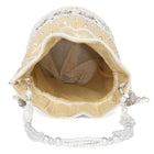Bling Bliss Sequin-Infused Potli Bag - Cream