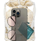 Bling Bliss Sequin-Infused Potli Bag - Cream
