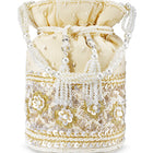 Bling Bliss Sequin-Infused Potli Bag - Gold