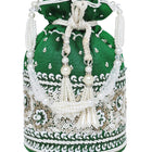 Bling Bliss Sequin-Infused Potli Bag - Green