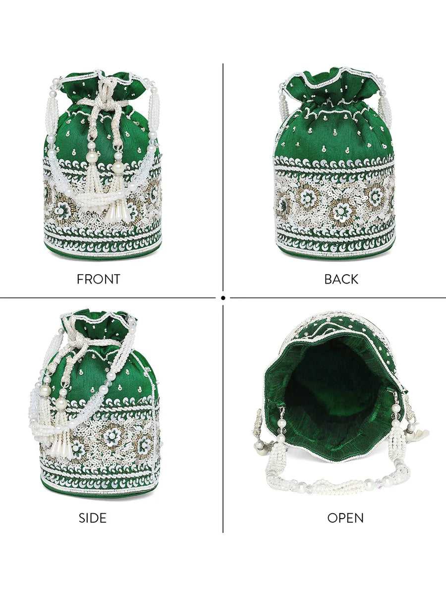 Bling Bliss Sequin-Infused Potli Bag