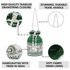 Bling Bliss Sequin-Infused Potli Bag - Green