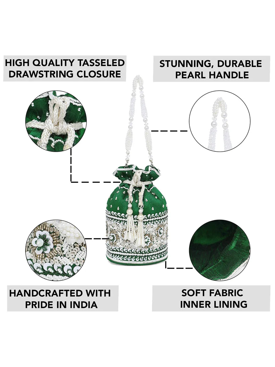 Bling Bliss Sequin-Infused Potli Bag