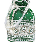 Bling Bliss Sequin-Infused Potli Bag - Green
