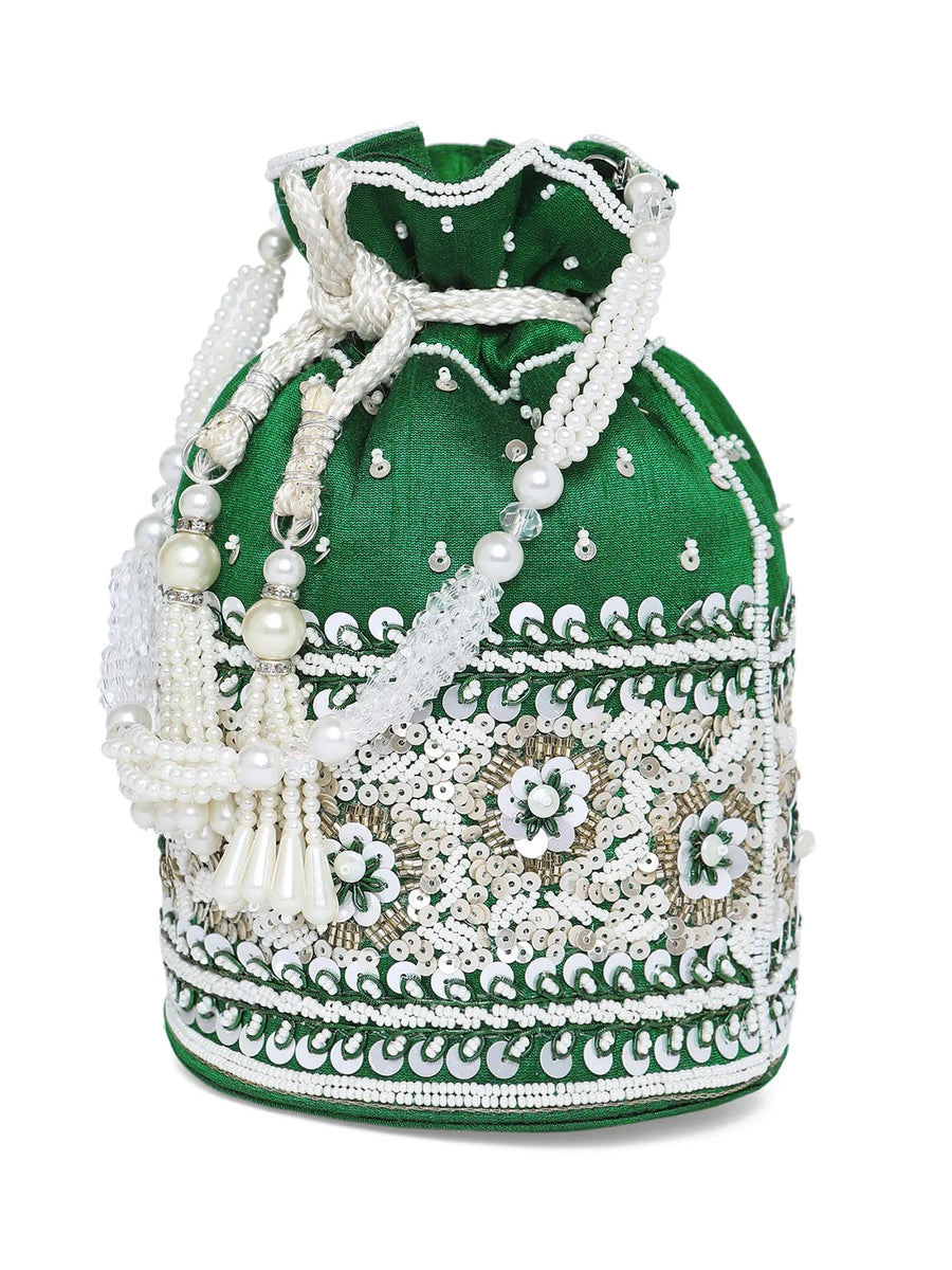 Bling Bliss Sequin-Infused Potli Bag