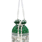Bling Bliss Sequin-Infused Potli Bag - Green