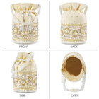 Bling Bliss Sequin-Infused Potli Bag - Gold
