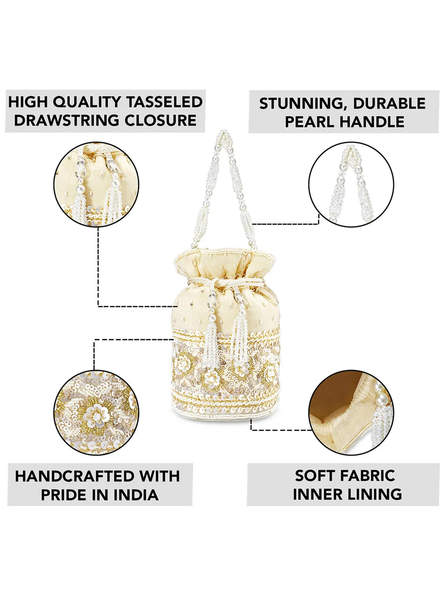 Bling Bliss Sequin-Infused Potli Bag