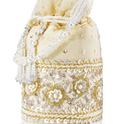 Bling Bliss Sequin-Infused Potli Bag - Gold