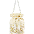 Bling Bliss Sequin-Infused Potli Bag - Gold