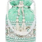 Bling Bliss Sequin-Infused Potli Bag - Mint