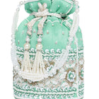 Bling Bliss Sequin-Infused Potli Bag - Mint