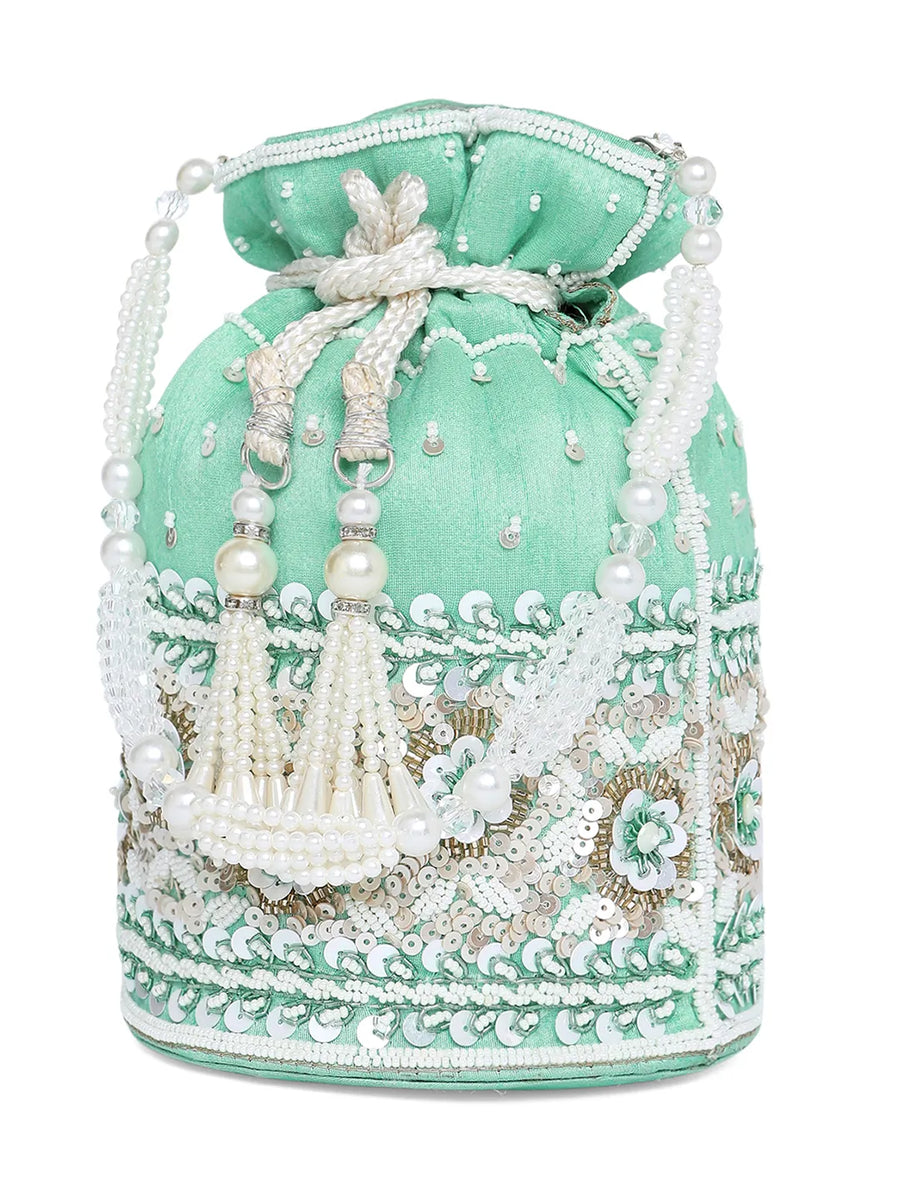 Bling Bliss Sequin-Infused Potli Bag