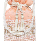 Bling Bliss Sequin-Infused Potli Bag - Peach