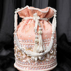 Bling Bliss Sequin-Infused Potli Bag - Peach