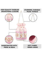 Chic Wedding Pink Potli Bag