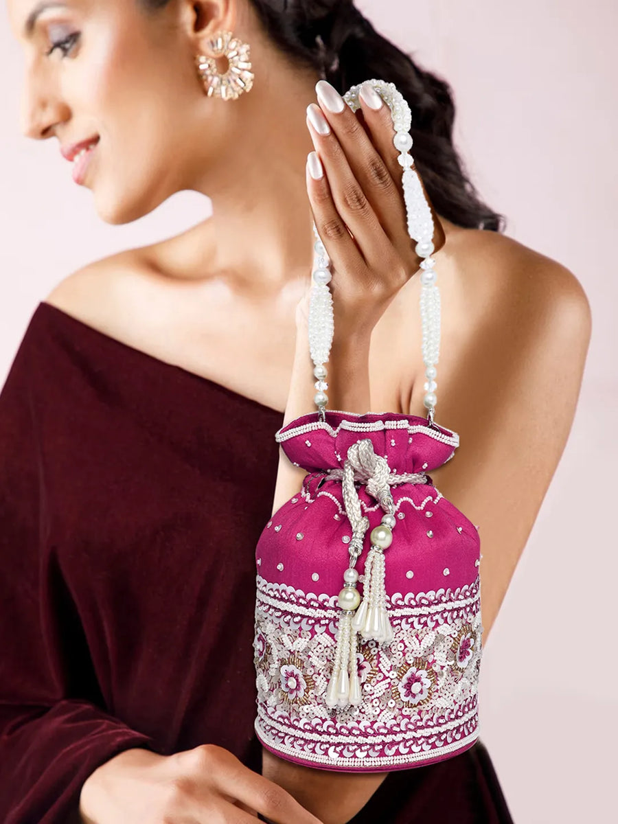 Bling Bliss Sequin-Infused Potli Bag