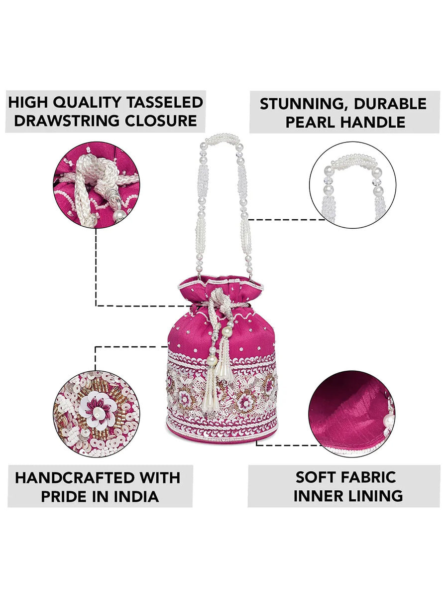 Bling Bliss Sequin-Infused Potli Bag