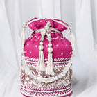 Bling Bliss Sequin-Infused Potli Bag - Rani Pink