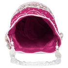 Bling Bliss Sequin-Infused Potli Bag - Rani Pink