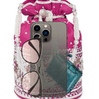 Bling Bliss Sequin-Infused Potli Bag - Rani Pink