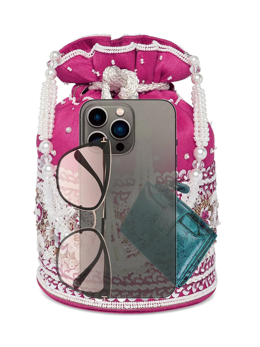 Bling Bliss Sequin-Infused Potli Bag