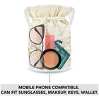 Bling Bliss Sequin-Infused Potli Bag - White