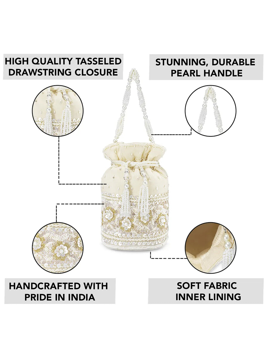 Bling Bliss Sequin-Infused Potli Bag