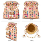 Potli Perfection Elegant Wristlet - Peach