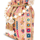 Potli Perfection Elegant Wristlet - Peach