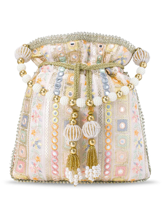 Potli Perfection Elegant Wristlet - Pink