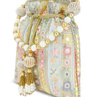 Potli Perfection Elegant Wristlet - White