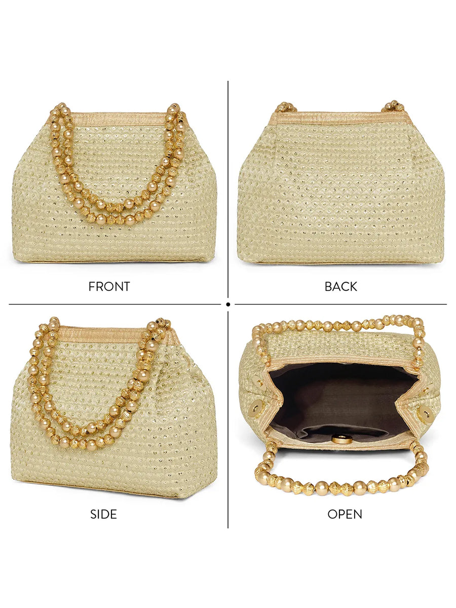 Handmade Zari Sequin Potli Bag