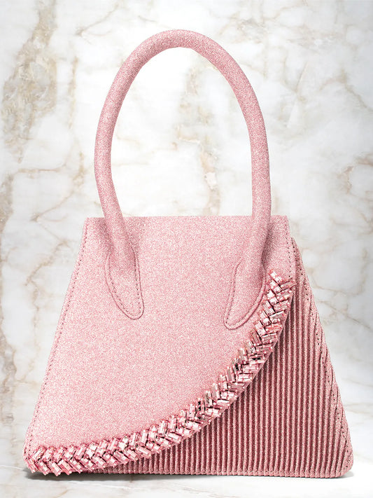 Chic & Charm in Hand Potli Bag - Pink