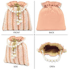 Wedding Bliss Wristlet Potli Bag - Peach