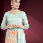 Wedding Bliss Wristlet Potli Bag - Peach