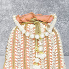 Wedding Bliss Wristlet Potli Bag - Peach