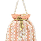 Wedding Bliss Wristlet Potli Bag - Peach