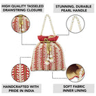 Wedding Bliss Wristlet Potli Bag - Red