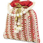 Wedding Bliss Wristlet Potli Bag - Red