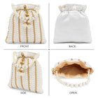 Wedding Bliss Wristlet Potli Bag - White