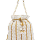 Wedding Bliss Wristlet Potli Bag - White
