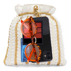 Wedding Bliss Wristlet Potli Bag - White
