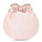 Royal Bloom Embroidered Pearl Potli Bag - Pink